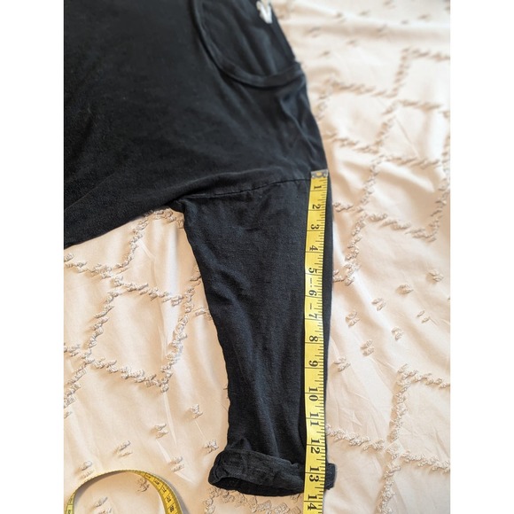 ISABEL MARANT Étoile Scoop Neck 3/4 sleeve dark army green shirt 100% linen Sz S - Picture 8 of 8